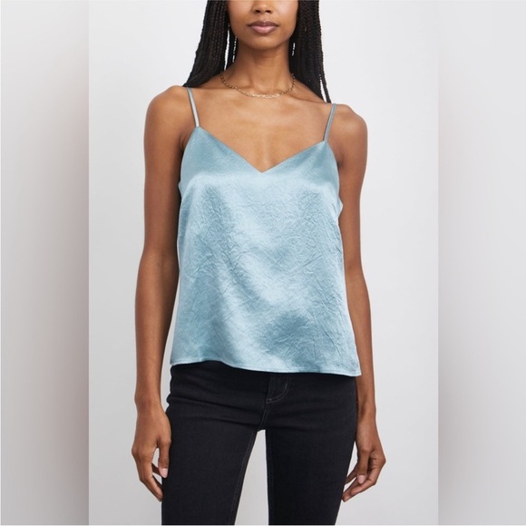 Rails SET | Crushed Satin Skirt Set | Anya Midi Skirt + Paola Tank Tide Size M - Picture 7 of 16